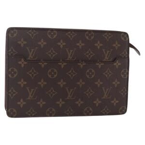 LOUIS VUITTON Monogram Pochette Homme Clutch Bag M51795 LV Auth 153201